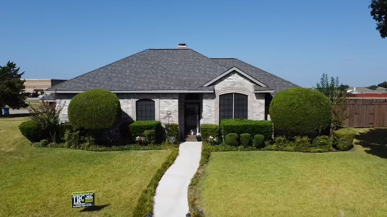 Same home fully restored with a new roof by Texas Roofing & Construction